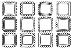 SVG Scalloped Cute Frames For Cricut, Sublimation, and more Product Image 2