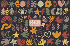 Boho Stylized Shapes SVG &amp; Photoshop CSH Bundle Product Image 1