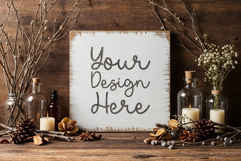 Vintage Rustic Sign PSD And JPG Mockups Product Image 2