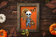 Halloween Skeletons For Sublimation, Clipart, Printable Product Image 5