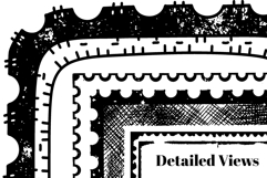 Stamp Edge Distressed Transparent PNG Frame Set - clipart Product Image 4