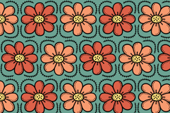 Stitched Flowers Seamless Pattern Brush for Procreate Product Image 2