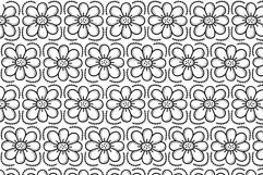 Stitched Flowers Seamless Pattern Brush for Procreate Product Image 4