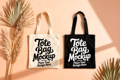 Boho Themed Double Tote Bag Mockup Collection Product Image 2