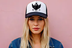 Trucker Hat Jpg Mockup Images For Sublimation, Clip Art Product Image 3