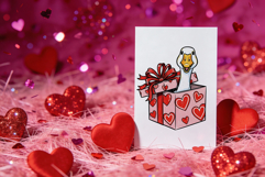 Valentine's Day Gift Box Animals Sublimation PNG Collection Product Image 2