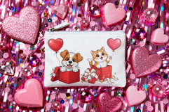 Valentine's Day Animal Gifts PNG Sublimation clipart set Product Image 3