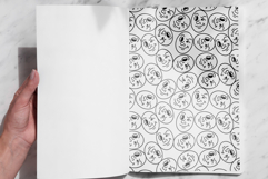 Wink Faces Seamless Pattern Brush for Procreate Product Image 3