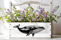 Vintage Wooden Tote Mockup For Decoupage, clipart and more Product Image 1