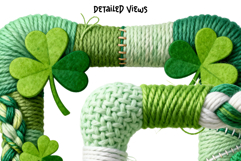 St. Patrick's Day Yarn Frames - Knitted And Crocheted - PNG Product Image 5