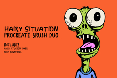 Hairy Situation Procreate Brush Duo Product Image 1