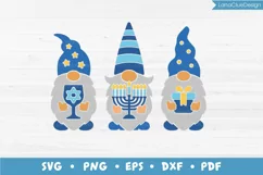 Hanukkah Gnomes SVG - Gnome With Menorah - Jewish Holiday Product Image 1