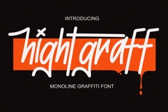 Hightgraff - Monoline Graffiti Font Product Image 1