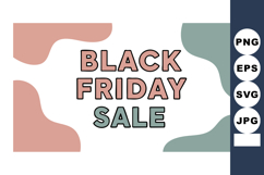 Black Friday sale announcement with pastel pink and blue abs Product Image 1