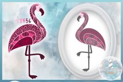 3D SVG Mandala | 3D Layered SVG | 3D Flamingo Layered SVG Product Image 4