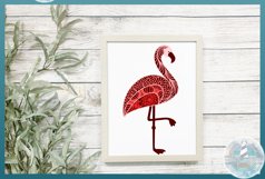 3D SVG Mandala | 3D Layered SVG | 3D Flamingo Layered SVG Product Image 2