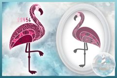 3D SVG Mandala | 3D Layered SVG | 3D Flamingo Layered SVG Product Image 1
