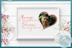 Always On My Mind Forever In My Heart Memorial Quote SVG Product Image 2