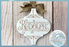 Reindeer Names 3&quot; &amp; 4&quot; Arabesque Tile Ornament Svg Bundle Product Image 4