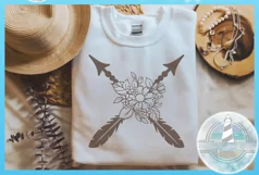 Tribal Arrow Floral Mandala SVG | Tribal Arrow SVG Product Image 2