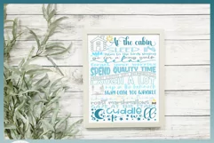 At The Cabin Subway Art Quote | Wall Art, Sign, Decal Design Product Image 3
