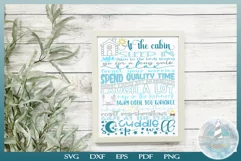 At The Cabin Subway Art Quote | Wall Art, Sign, Decal Design Product Image 1