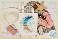 Beach Sublimation Background- 300 dpi PNG Product Image 3