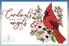 Cardinals Appear When Angels Are Near Quote SVG Product Image 2