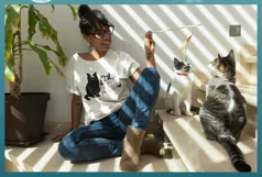 Cats Are My Favorite People Funny Cat Quote SVG Product Image 4
