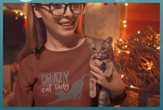 Crazy Cat Lady Cat Quote SVG - I Love My Cats - Cat SVG Product Image 2