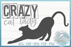 Crazy Cat Lady Cat Quote SVG - I Love My Cats - Cat SVG Product Image 1