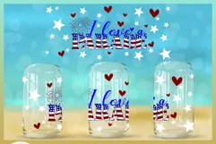 4th of July I Love A Parade Quote LIBBEY GLASS SVG Product Image 2