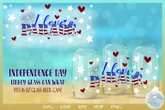 4th of July I Love A Parade Quote LIBBEY GLASS SVG Product Image 1