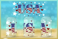 4th of July USA Independence Day LIBBEY GLASS SVG Product Image 3