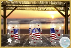 4th of July USA Independence Day LIBBEY GLASS SVG Product Image 4