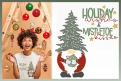 Harbor Grace Designs - This is a digital download for Holiday Wishes and Mistletoe Kisses Quote with Gnome SVG SVG - a bundle of exclusive designs by Harbor Grace Designs. Files from Harbor Grace Designs will work with all major cutting and design program