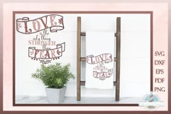 Love Is Stronger Than Fear - Inspirational Quote SVG Product Image 1