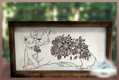 Harbor Grace Designs  This is a digital download for Lions  Mother And Baby SVG - Wild Animal Floral Mandala SVG SVG - a bundle of exclusive designs by Harbor Grace Designs. Files from Harbor Grace Designs will work with all major cutting and design progr