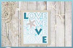 LOVE with Starfish SVG | Starfish SVG | Starfish Quote SVG Product Image 3