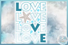 LOVE with Starfish SVG | Starfish SVG | Starfish Quote SVG Product Image 2