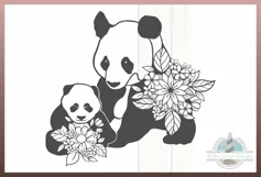 Harbor Grace Designs  This is a digital download for Panda Mother And Baby SVG - Wild Animal Floral Mandala S - a bundle of exclusive designs by Harbor Grace Designs. Files from Harbor Grace Designs will work with all major cutting and design programs inc