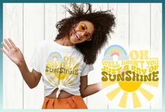 Aren't You Just A Ray Of Sunshine - A Wavy Text Quote SVG Product Image 3
