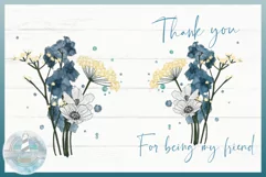 Thank you for being my friend Quote 300 dpi Sublimation PNG Product Image 1