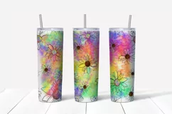 Sublimation tumbler sunflower,20 oz skinny tumbler design Product Image 2
