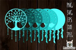 3d Layered Tree of Life Dream Catcher SVG, lazer cut file. Product Image 2