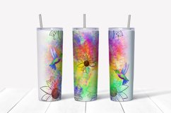 Sunflowers sublimation design,20 oz skinny tumbler Product Image 2