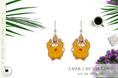 Funny Easter Earrings | Chicken Earrings Laser Cut Product Image 3