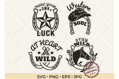 Western SVG Bundle Horseshoes PNG Product Image 1