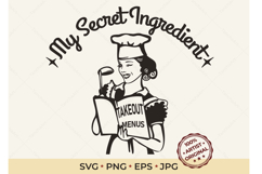 Funny Retro Housewife Kitchen SVG Product Image 1