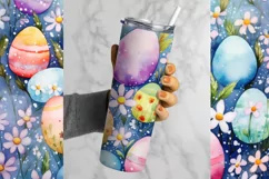 Easter Eggs Tumbler Sublimation | Easter Tumbler PNG Product Image 2